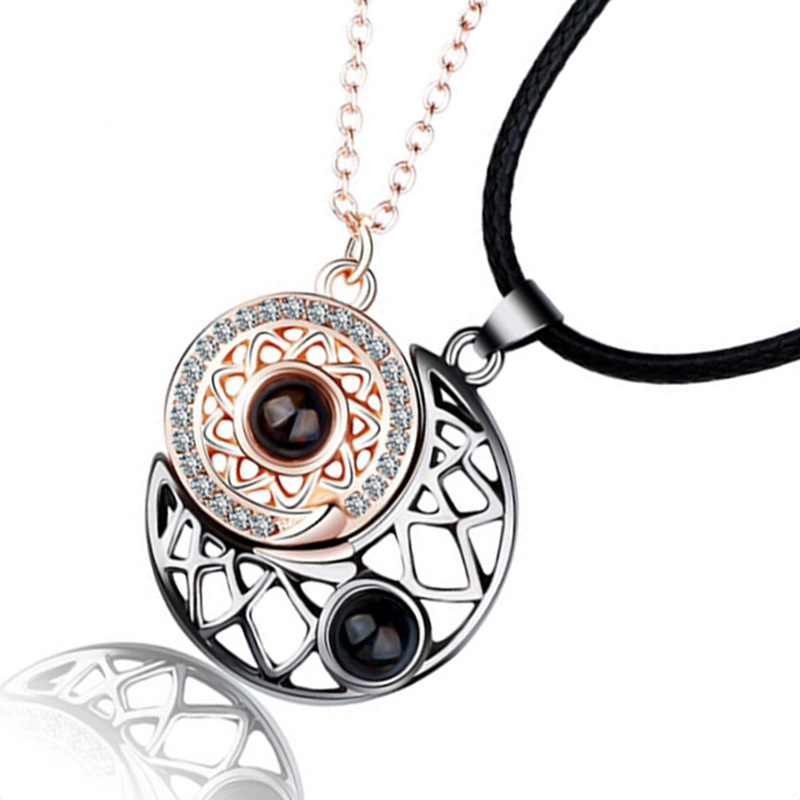 2PCS/Set Couple Matching Neckl - Magnetic Couple Matching Necklaces 评论和价格