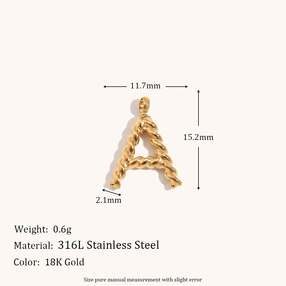 Personalized 3d Letter Necklac - Initial Letter Necklace 18K Gold 评论和价格