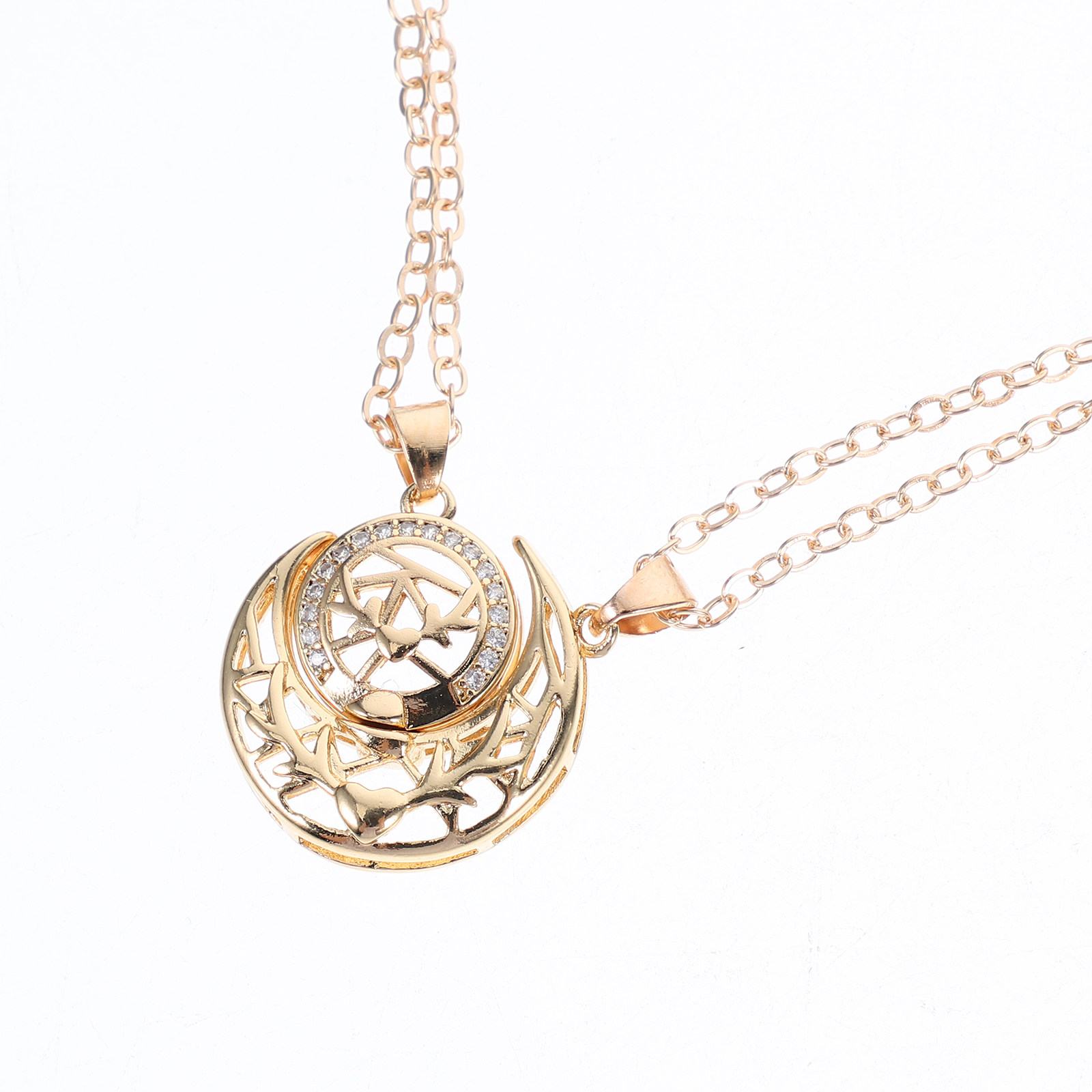 1Pair Sun and Moon Necklace Se - Magnetic Couple Matching Necklaces 评论和价格