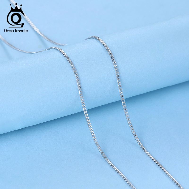ORSA JEWELS Italian 925 Sterli - 925 Sterling Silver Chain Necklace Men 评论和价格