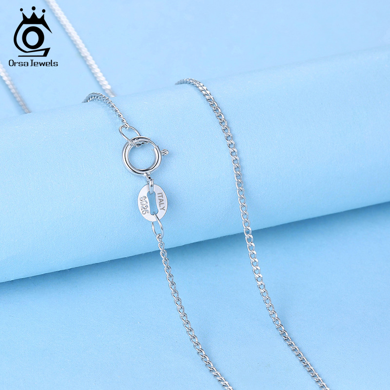 ORSA JEWELS Italian 925 Sterli - 925 Sterling Silver Chain Necklace Men 评论和价格