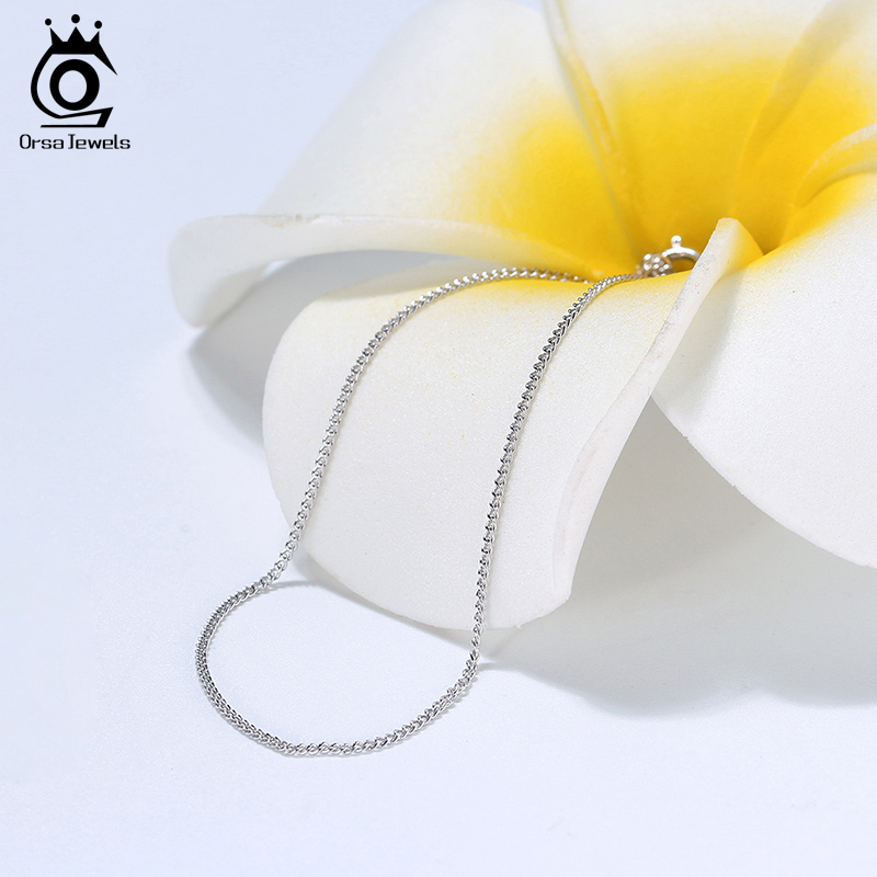 ORSA JEWELS Italian 925 Sterli - 925 Sterling Silver Chain Necklace Men 评论和价格