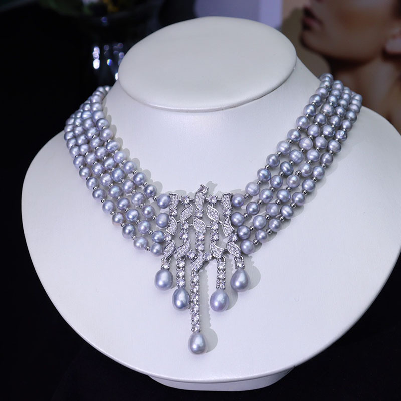 Freshwater Pearl Necklace, Vin - Pearl Choker Necklace Vintage 评论和价格