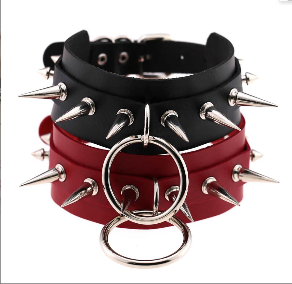 Long Spiked Choker Punk Collar - Goth Punk Spike Choker 评论和价格