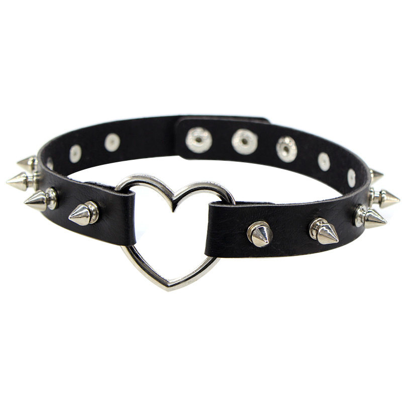 Sexy Spike Punk Collar Leather - Goth Punk Spike Choker 评论和价格