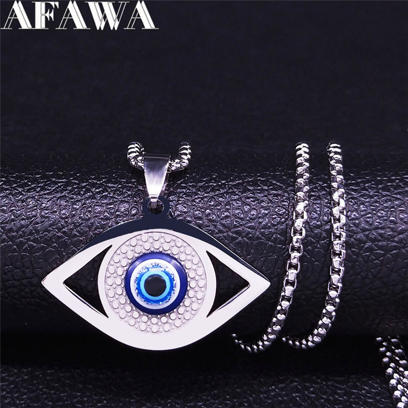 Islam Hamsa Evil Blue Eye Neck - Bracelets 评论和价格