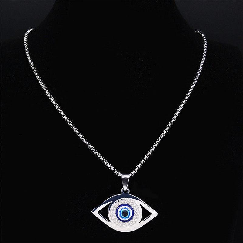 Islam Hamsa Evil Blue Eye Neck - Bracelets 评论和价格