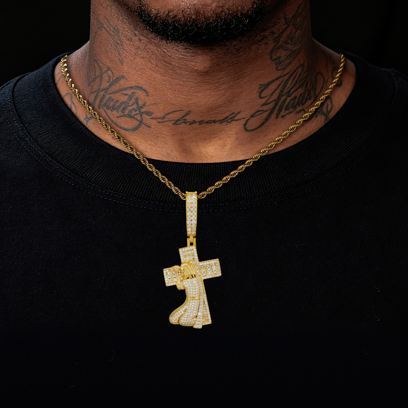 TUHE New Jesus Cross 925 Silve - 925 Sterling Silver Chain Necklace Men 评论和价格