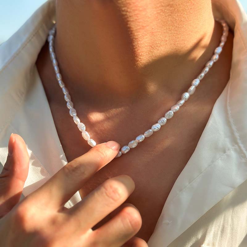 New Fashion Simple Imitation P - Pearl Choker Necklace Vintage 评论和价格