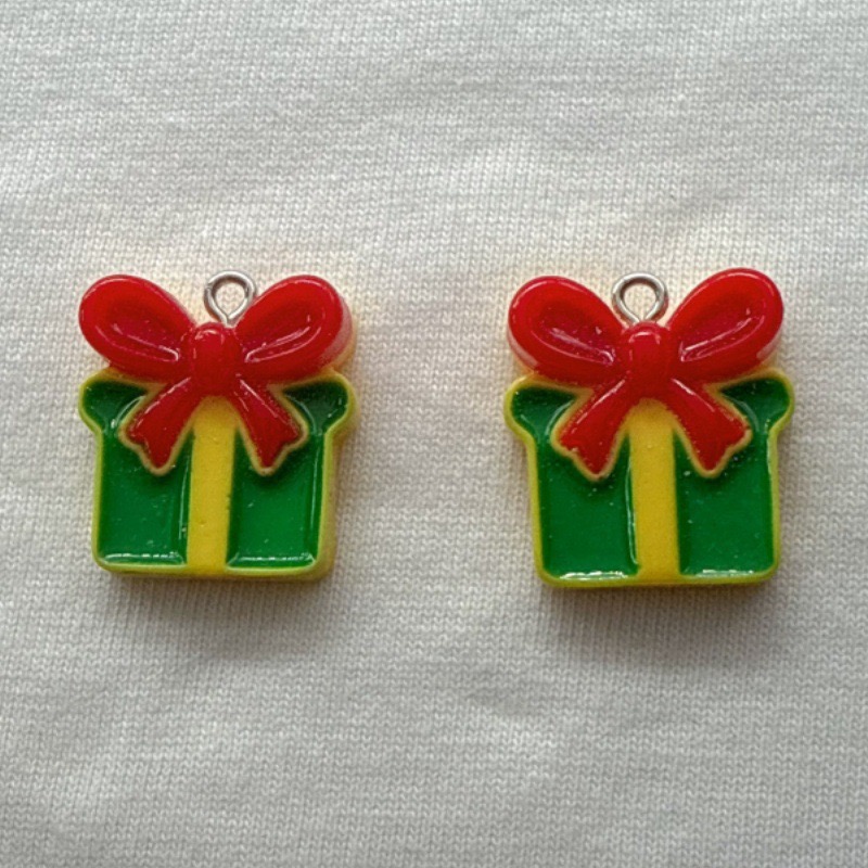 10pcs Christmas Cartoon Series - Earrings 评论和价格