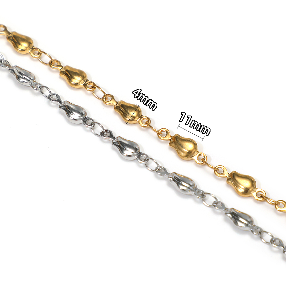 1 Meter Stainless Steel Flower - Body Jewelry 评论和价格