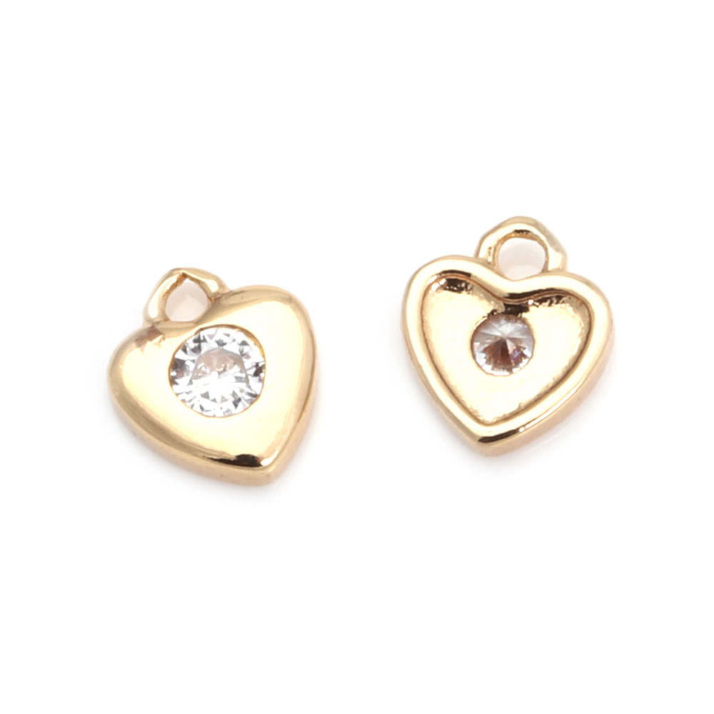 18K Gold Color Brass Zircon Cr - Cross Pendant Necklace Gold 评论和价格
