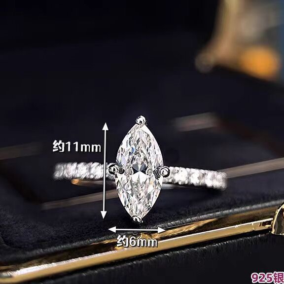Luxury Real 1 Carat D Color Ma - Moissanite Engagement Ring 1 Carat 评论和价格