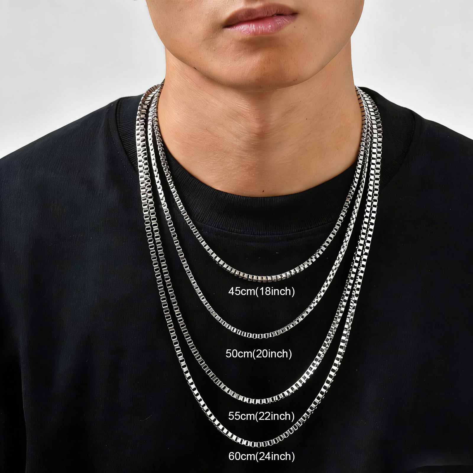 1/2/3MM Thin Chain Necklace fo - Cuban Link Chain 12Mm 评论和价格