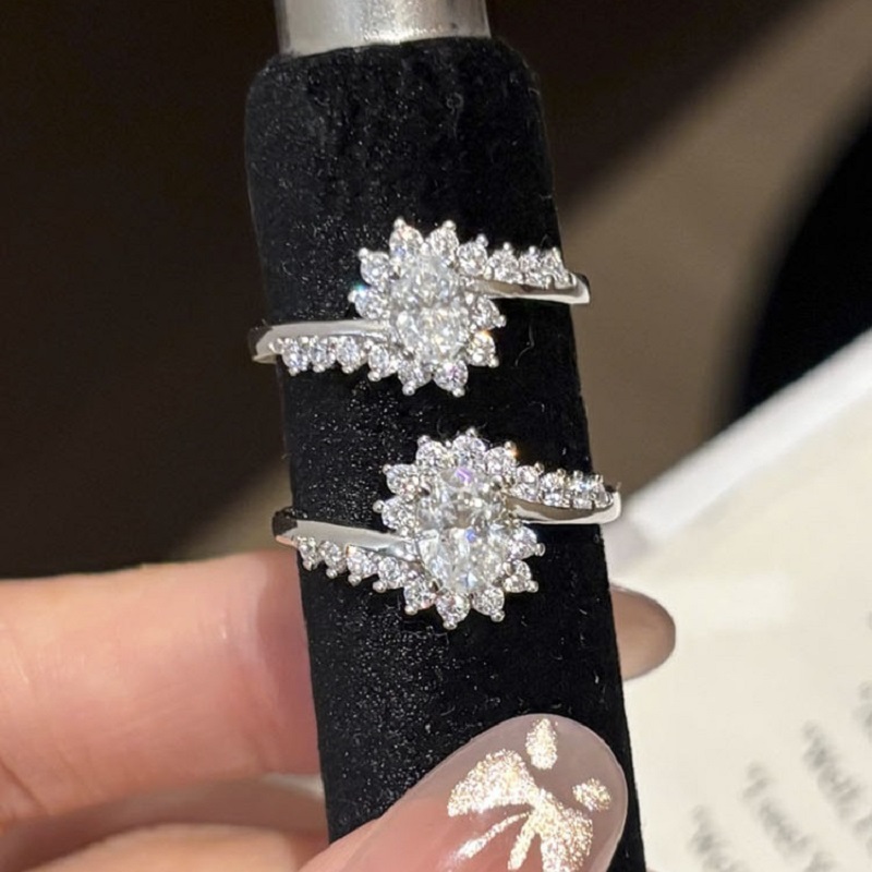 Apaison Luxury 0.5ct&1 Carat M - Moissanite Engagement Ring 1 Carat 评论和价格
