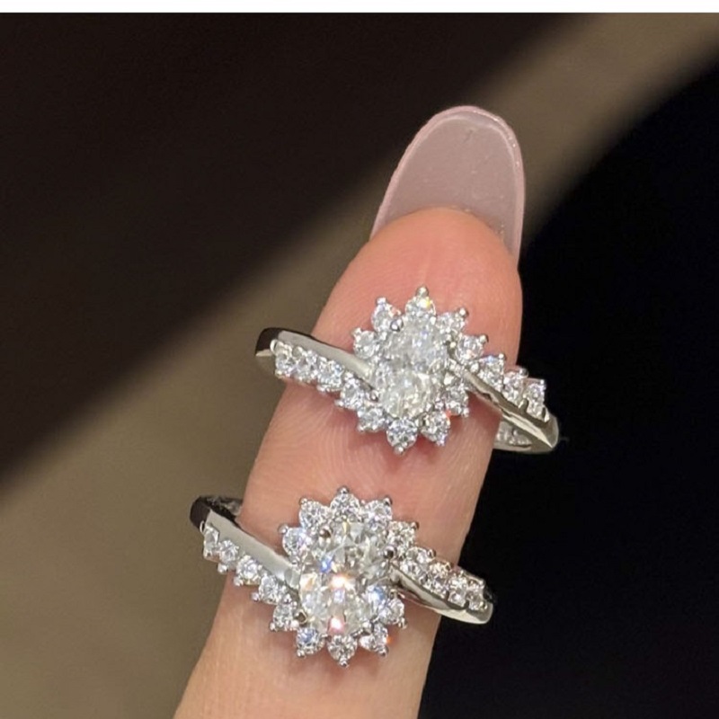 Apaison Luxury 0.5ct&1 Carat M - Moissanite Engagement Ring 1 Carat 评论和价格