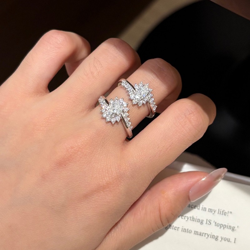Apaison Luxury 0.5ct&1 Carat M - Moissanite Engagement Ring 1 Carat 评论和价格