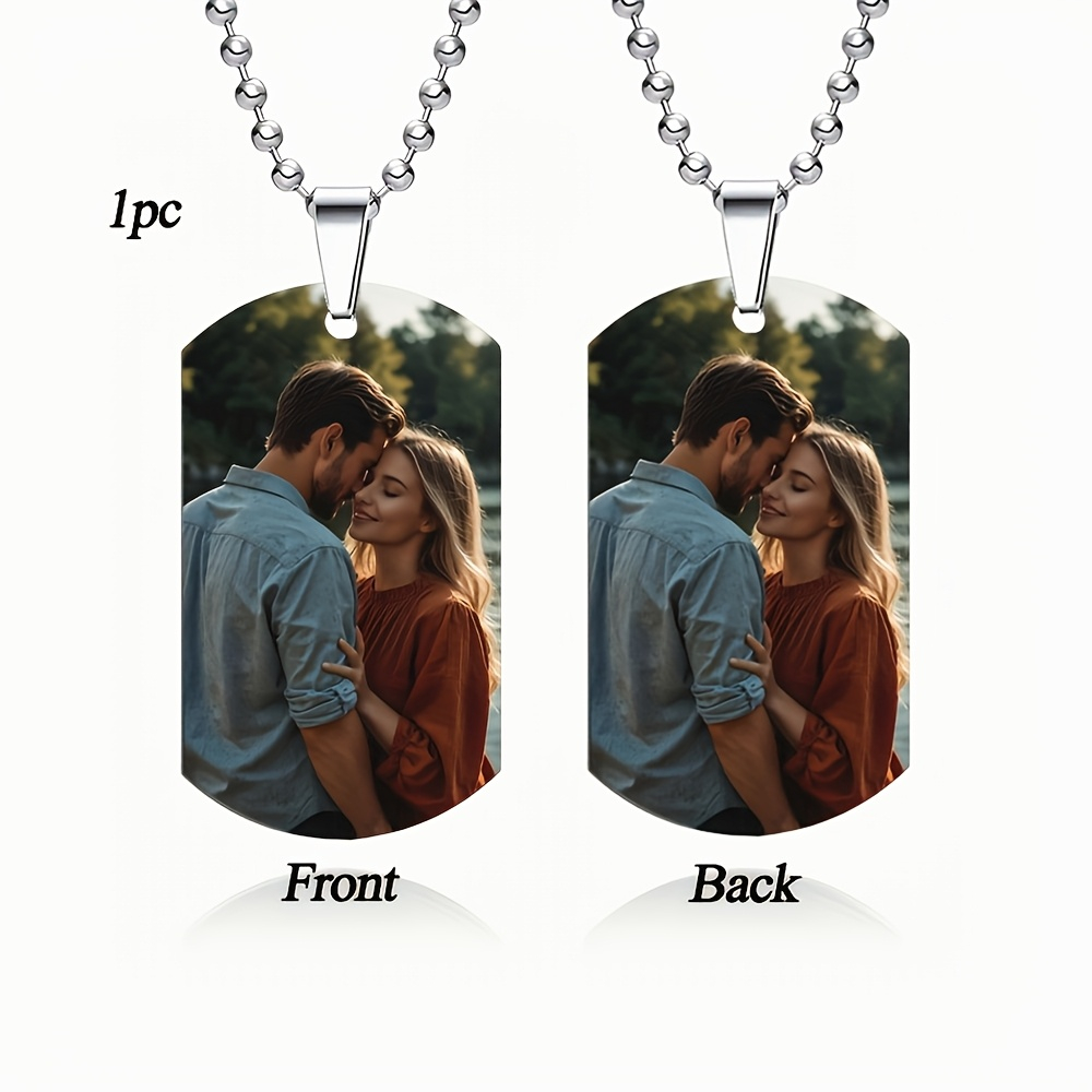 Custom Personalized Men's Pend - Custom Name Necklace Stainless Steel 评论和价格