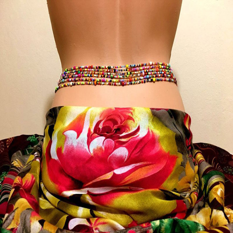 Women Layered Beaded Belly Cha - Body Jewelry 评论和价格