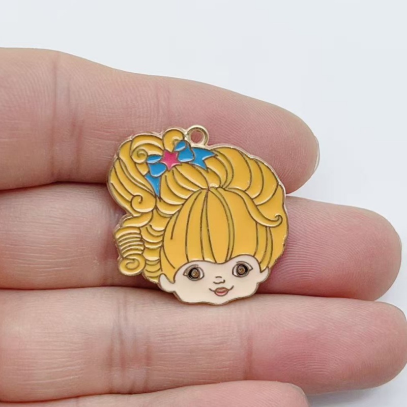 10pcs Cute Little Girl Enamel  - Earrings 评论和价格