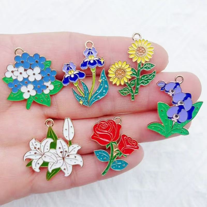 10pcs Plant Flower Bouquet Sun - Earrings 评论和价格