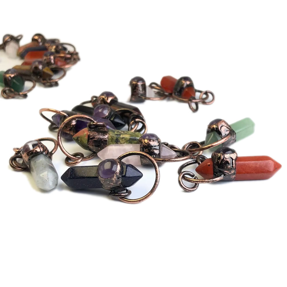 Natural Stone Crystal Quartz P - Crystal Pendant Necklace Natural Stone 评论和价格