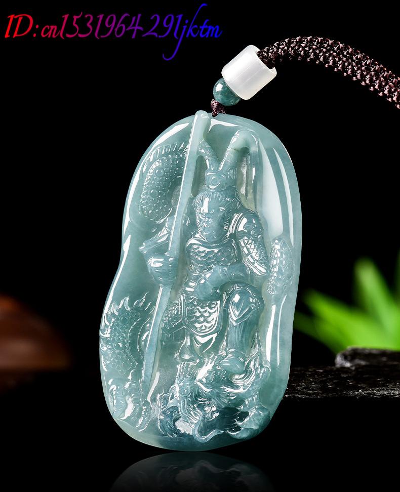 Burmese Jadeite Monkey King Pe - Necklaces 评论和价格